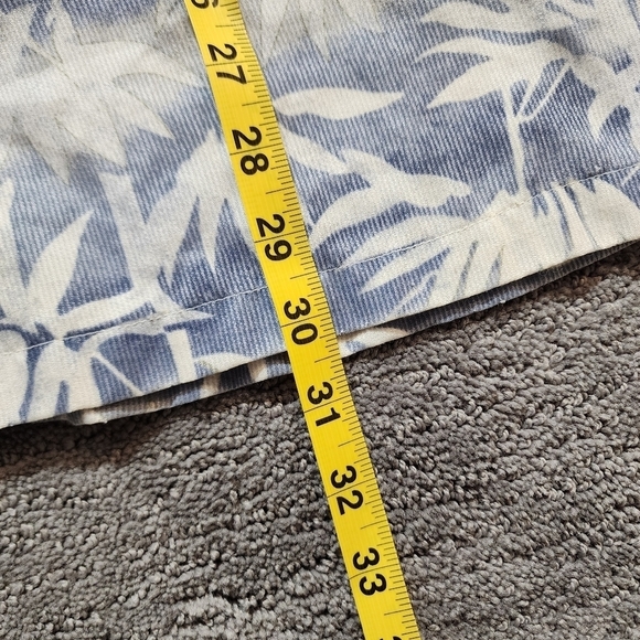 Cache Creek Hawaiian Button Up Shirt Large Blue Floral Short Sleeve Lightweight - Picture 11 of 13